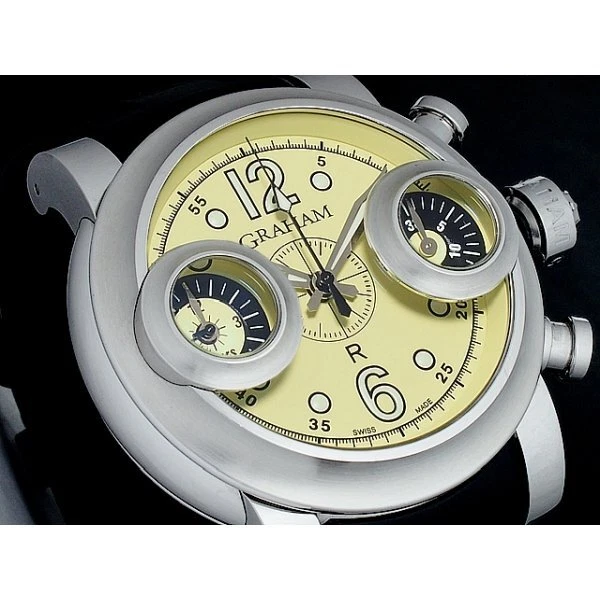 GRAHAM SWORDFISH Chronograph 2SWAS.Y01A.K06B Automatic Yellow Dial Mens Watch GRAHAM SWORDFISH Chronograph 2SWAS.Y01A.K06B Automatic Yellow Dial Mens Watch