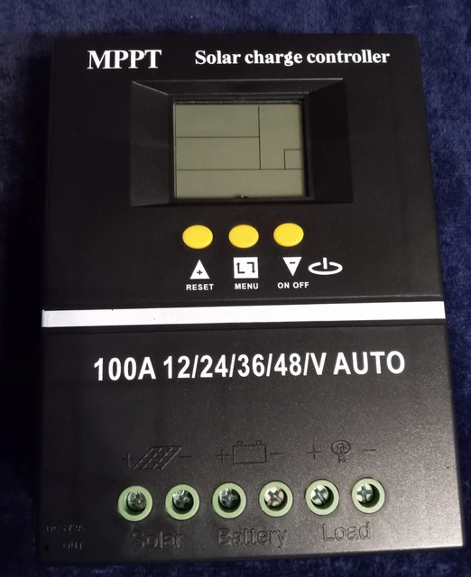 100A MPPT SOLAR Charger Controller 12V/24V RV Battery Regulator Dual