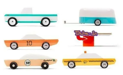 Candylab Holz Spielzeug Auto Druckguss Amerikanische Klassisch Vintage Neu Ovp