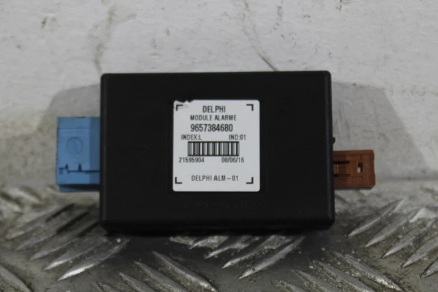 Boîtier Module Alarme PEUGEOT 207 407 607 307 CC - Réf. 9657384680 DELPHI, Occasion Fonctionnel