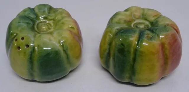 Vintage Darbyshire Aussie Pottery Pumpkin Salt & Pepper Shakers 1960'S