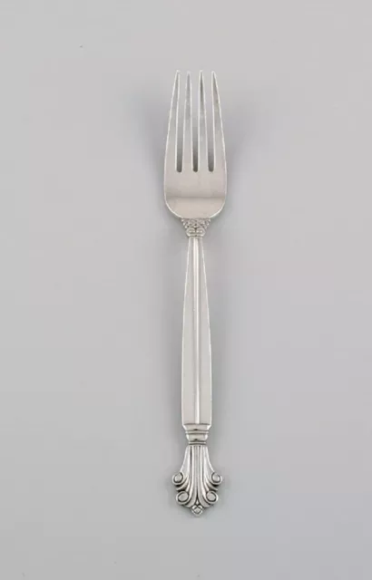 Two Georg Jensen Acanthus dinner forks in sterling silver.