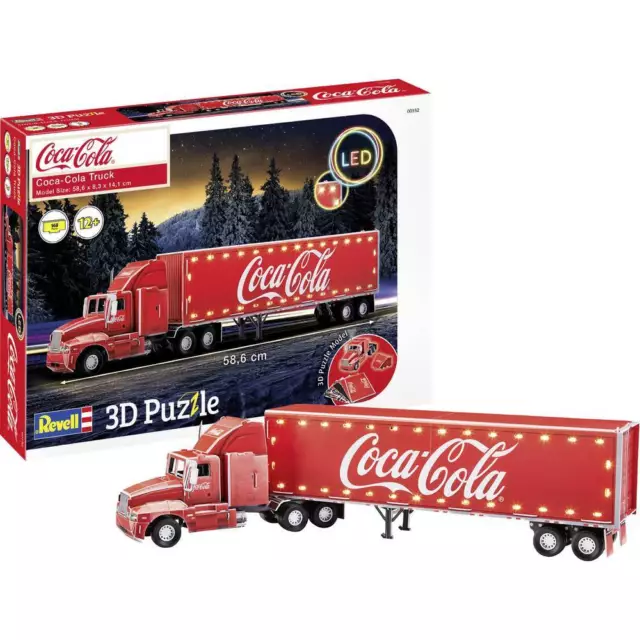 Puzzle 3D Revell 00152 RV 3D-Puzzle Coca-Cola Truck - LED Edition