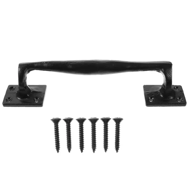 Cast Iron Sliding Barn Door Handle Vintage Metal Gate Pull Handle Fence Handle