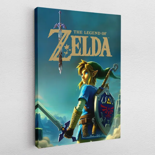 Leinwandbild Poster Acryl Glas Pop-Art Legend of Zelda Link Nintendo Gaming