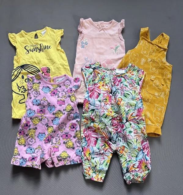 Newborn Baby Girl Clothes Bundle 0-3 Months Outfits First Size Bodysuit 5 Pieces