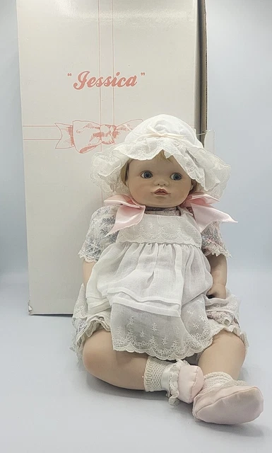 Boxed Hamilton Heritage Jessica Porcelain Collectors Doll