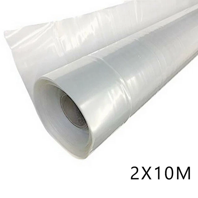 Clear Plastic Greenhouse-Poly Film Polytunnel-Poly Hot House Cover VARIOUS LENGT