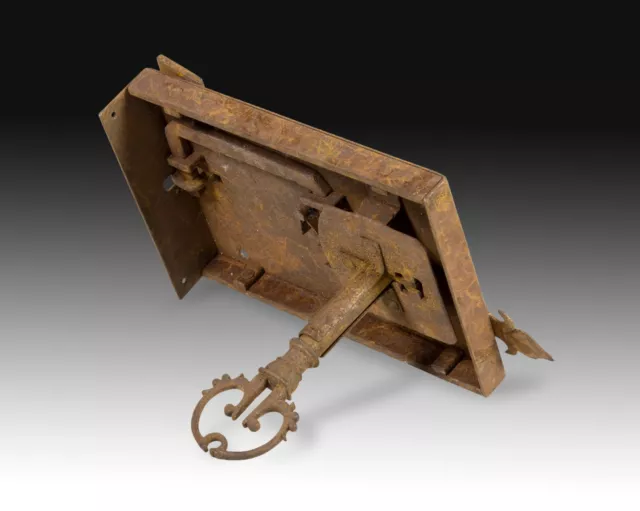 Lock with key. Wrought iron. 18th century