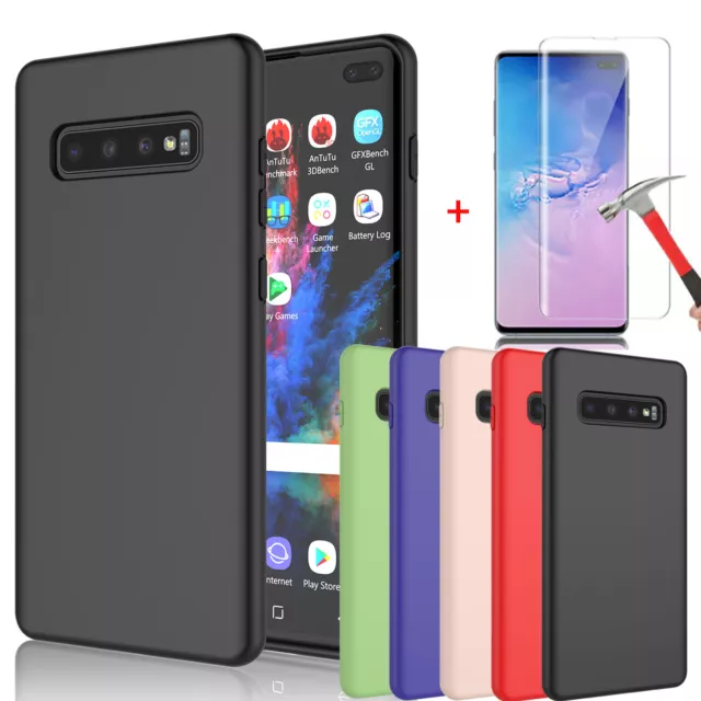 For Samsung Galaxy S10e / S10/ S10+/Plus/S9 Shockproof Silicone Case Phone Cover