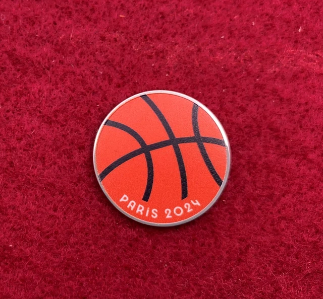 2024 PARIS OLYMPICS Pin Badge Playground Range BASKETBALL 13.99