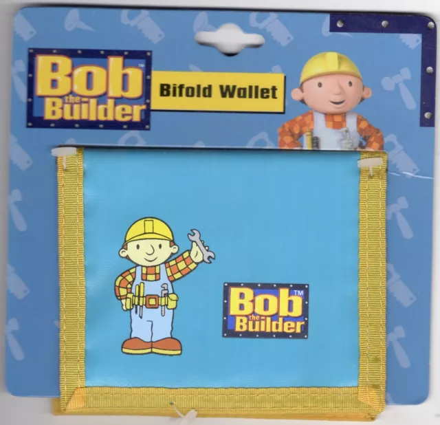 BOB THE BUILDER bifold wallet - blue - in packaging, unopened (2003)