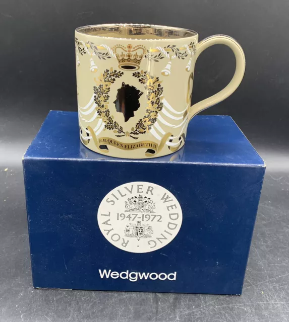 Queen Elizabeth & Prince Philip Silver Wedding 1972 1 pint mug by Richard Guyatt