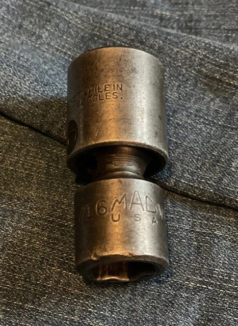 MAC TOOLS  11/16" Impact Universal Socket VUP226A  1/2" DRIVE  USA (0202) 