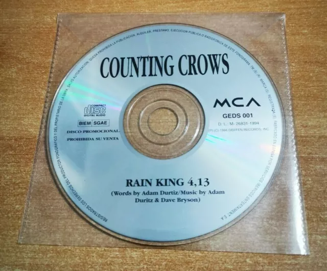 COUNTING CROWS Rain king ULTRA RARE SPAIN PROMO CD SINGLE ADAM DURITZ 1994 OOP