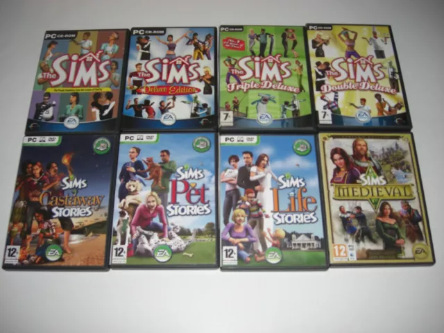 The Sims 1 / Double Triple Deluxe / Castaway / Life / Pet Stories / Medieval Pc