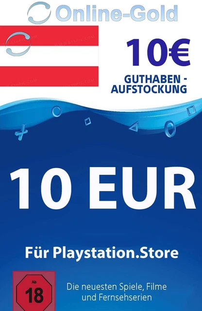 PSN Card 10 Euro [Austria] - Playstation Network Credit-PS5 PS4 PSN - [AT]