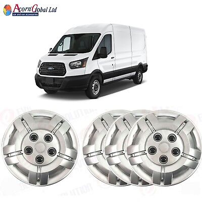 16" To Fit Ford Transit Wheel Trims Deep Dish Trims Hub Caps Domed New 13- Mk8