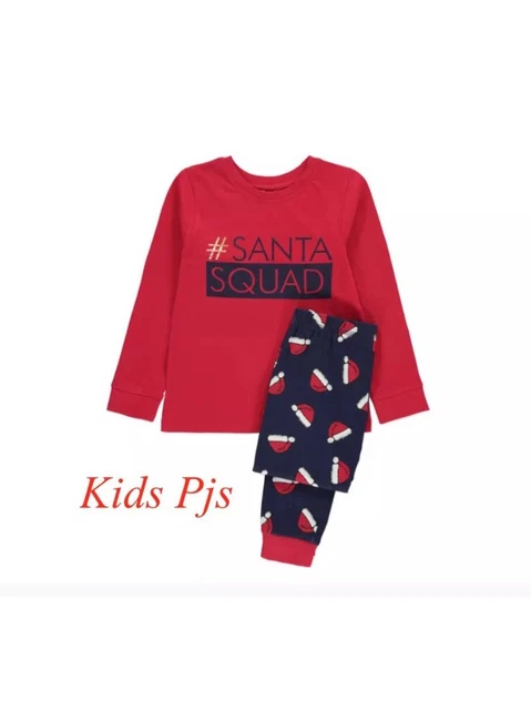 Santa Claus Christmas Pjs Asda George Matching Christmas Pyjamas Asda