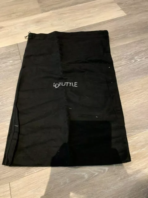 Ld Tuttle Large Felted Black Dust Bag Drawstring Closure 22 1/2 X 14 1/2 Inches