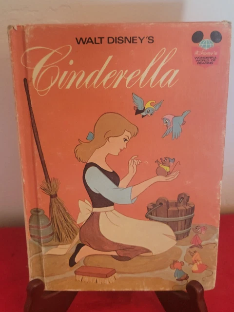 Walt Disney's Cinderella Book Club Edition Hardcover 1974 Fairy Tale Vintage