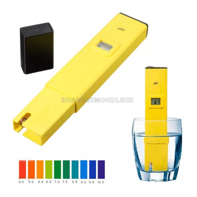 Digital Pocket PH Meter Water Tester Pen LCD Monitor Pool Aquarium Laboratory F