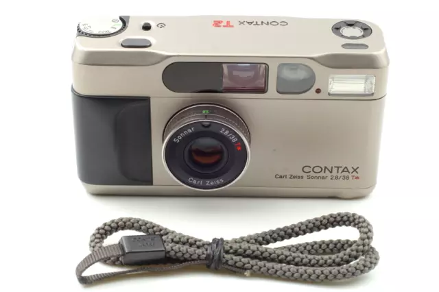 [NEAR MINT] Contax T2 D Titan Silver Point & Shoot 35mm Film Camera from JAPAN