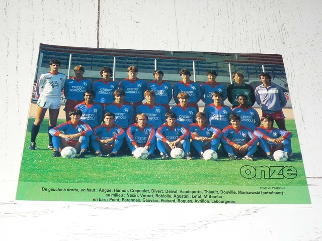 FICHE FOOTBALL ONZE MONDIAL 1989 JESPER OLSEN DANMARK GIRONDINS BORDEAUX