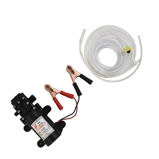 12V Oil Pump Diesel Fuel Fluid Extractor Electric Transfer Self-priming 5L/Min