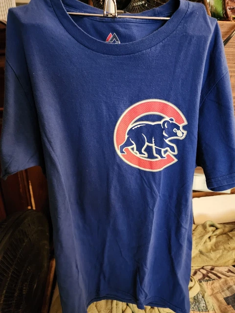 MLB Chicago Cubs #9 Javier Baez Mens Small T-Shirt