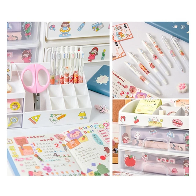 Material decorativo pegatinas hágalo usted mismo papelería hermoso álbum de recortes pegatinas