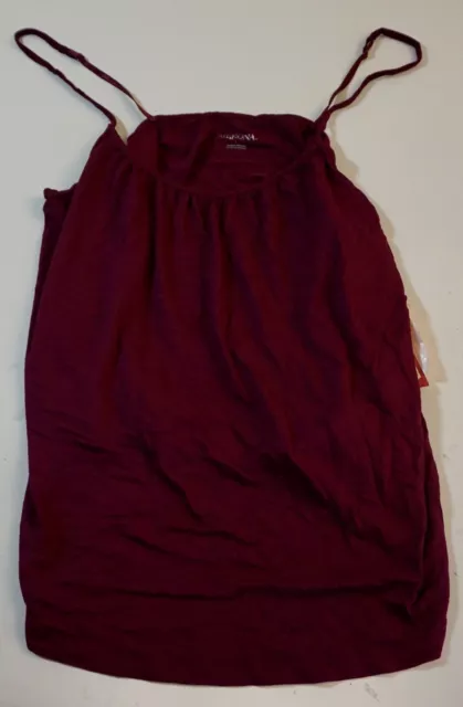 Merona Women's Shirred Cami Top Large Wild Cherry New With Tags!!!