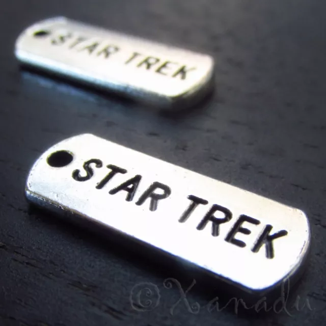 Star Trek Wholesale Antiqued Silver Plated Charms C0624- 10, 20 Or 50PCs