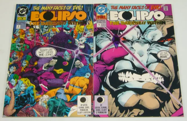Eclipso: Darkness Within #1-2 VF/NM complete series - gem variant - bart sears