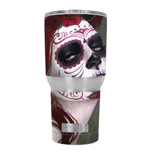 Skin Decal for RTIC 30 oz. Tumbler / Sugar Skull Girl