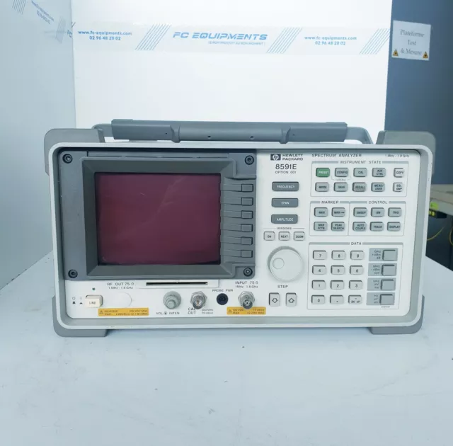 HP Agilent Keysight 8591E Spectrum Analyzer (OPT 001/041/101) 75ohm 1.8GHz