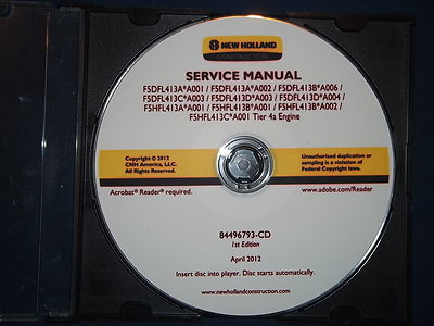 New Holland F5DFL F5HFL Livelli 4A Motore Servizio Negozio Riparazione Manuale 