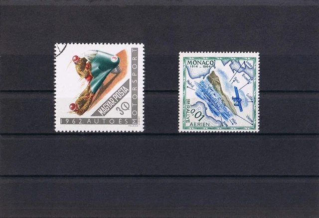 Kleines Lot verschiedene Briefmarken Motiv: Motorsport Sport & Spiel