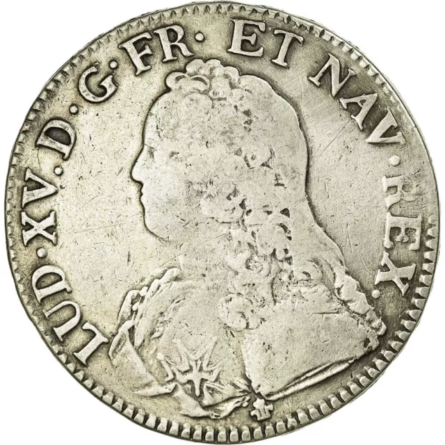 [#36056] Monnaie, France, Louis XV, Écu aux branches d'olivier, Ecu, 1737, Borde