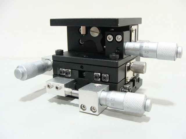 1 x Right-Handed Micrometer XYZ Translation Stage 60x60mm Cantilever Z-Axis