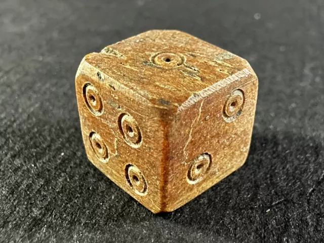 ANCIENT ROMAN LEGIONARY BONE DICE LEGION GAMBLING GAME CIRCA 1 - 3rd Century AD