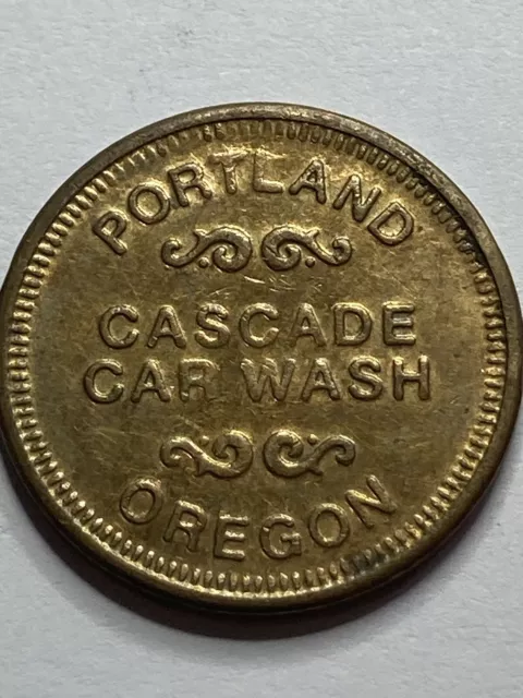 CASCADE CAR WASH TOKEN PORTLAND OREGON OBSOLETE #rf1