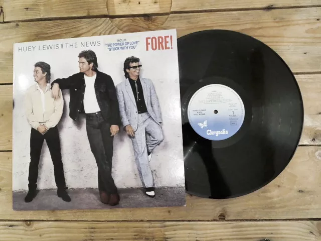 Huey Lewis And The News Fore Lp 33T Vinyle Ex Cover Ex Original 1986