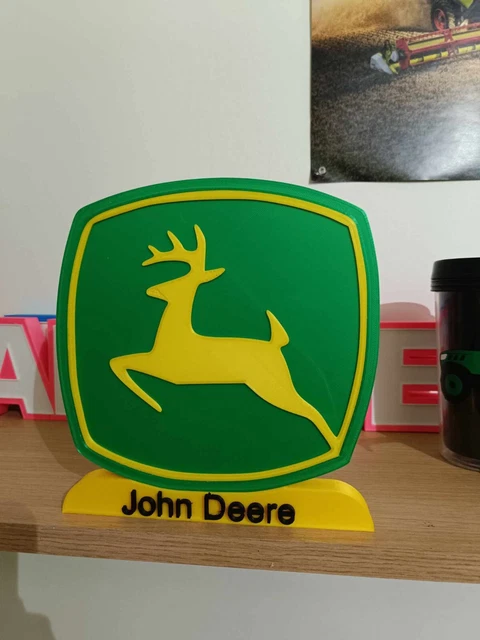 Plaque métal vintage Tracteur John Deere Américain 730