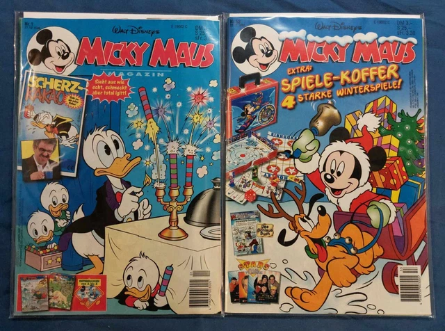Micky Maus Jahrgang 1997 - 51 Hefte mit Extra + Sammelkarten - Nr. 29 + 52 fehlt