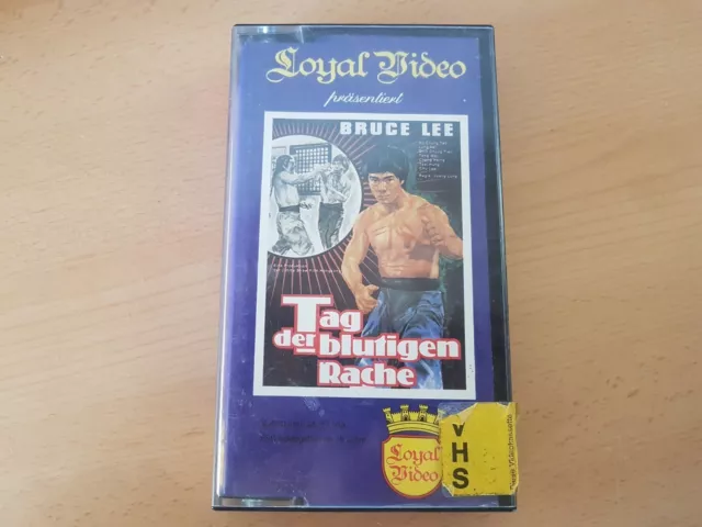 VHS Rarität: BRUCE LEE - TAG DER BLUTIGEN RACHE Royal Video GLASBOX  -UNCUT-