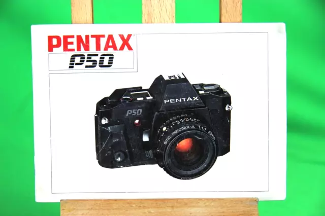 Pentax P50 Vintage SLR Camera Manual Instruction Book