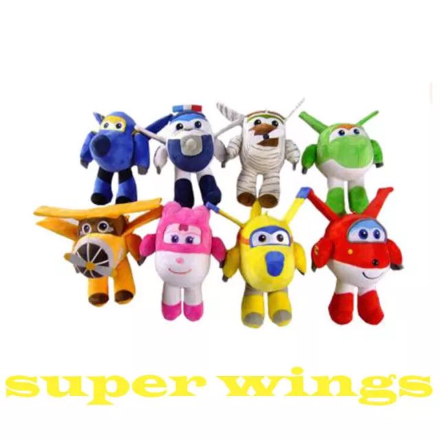 20cm Doll Super Wings Plush Toy Jett Dizzy Paul Grand Albert Mira Jerome Gift