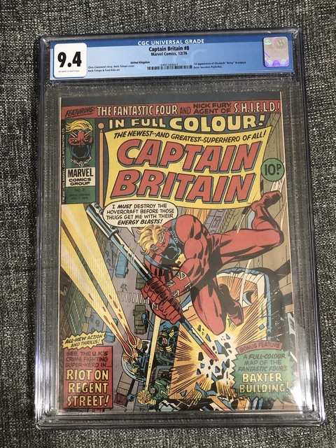 Captain Britain #8 CGC 9.4 1976 1st Elizabeth Braddock (Psylocke)