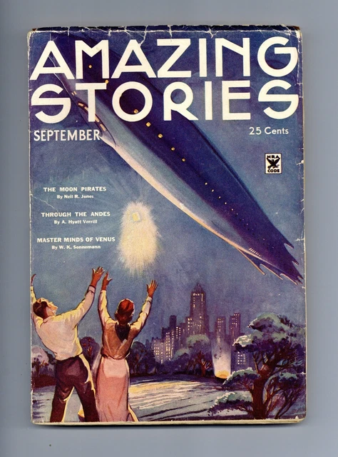 Amazing Stories Pulp Sep 1934 Vol. 9 #5 VG